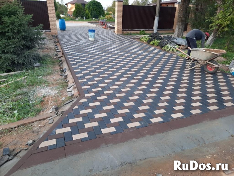 Укладка брусчатки, плитки, под ключ изображение 5