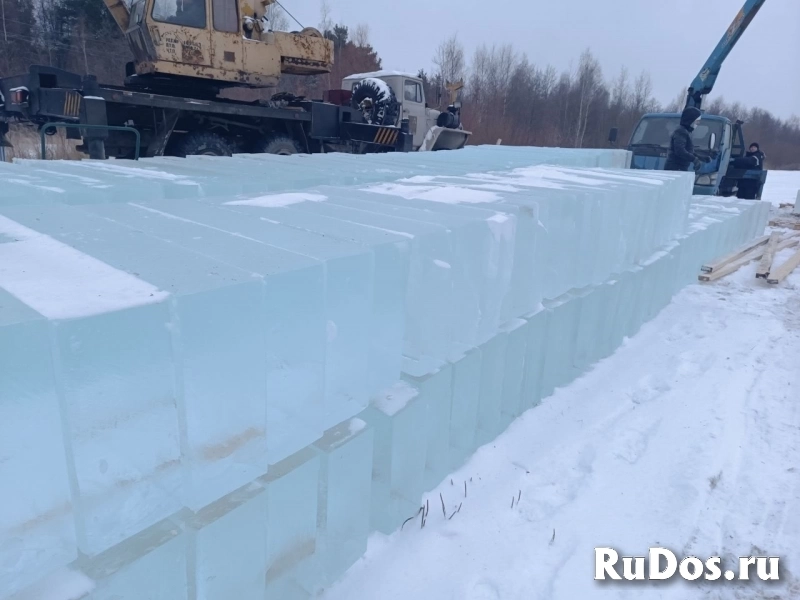 Лед,блоки льда для скульптур, лед строительный изображение 3
