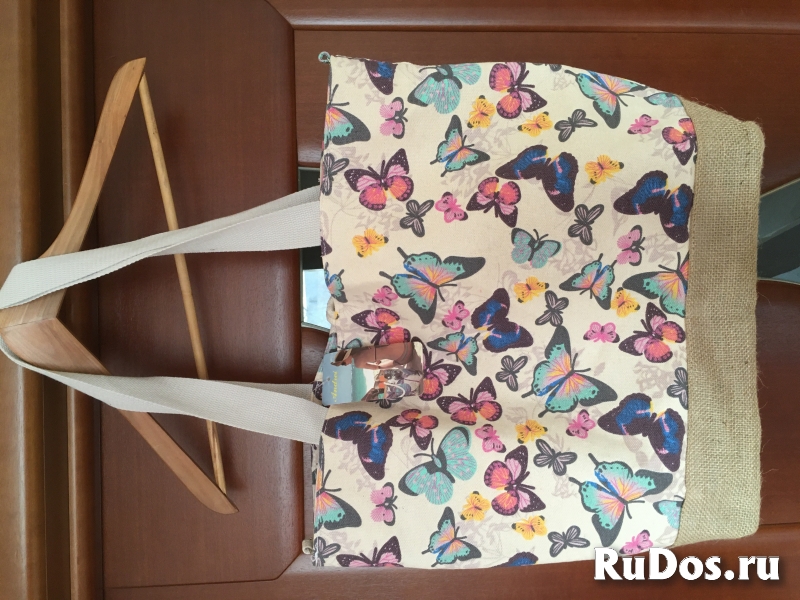 Сумка новая женская большая пляжная тканевая текстиль цвет натура фотка