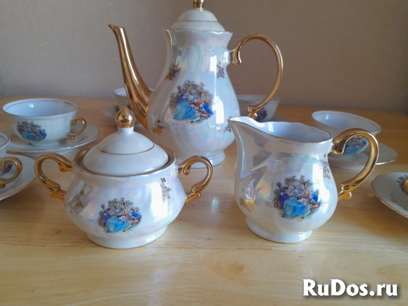 Сервис  Чайно - кофейный  Мадонна Тitоv Vеlеs Jugороrсеlаn Югославия.   . изображение 5