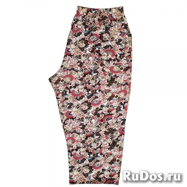 Капри женские большого размера летние с карманами из хлопка фотка