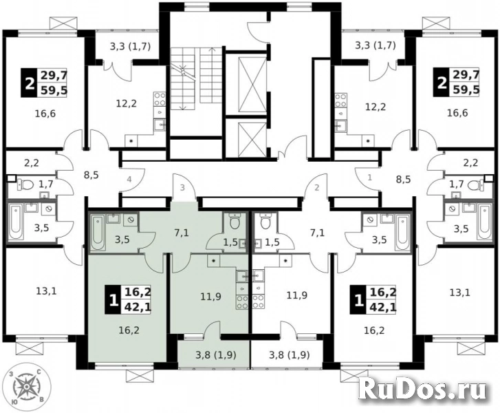 Продам 1 комнатную квартиру 42.1 м2 изображение 4