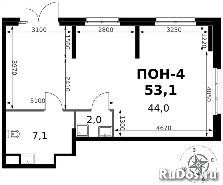 Продам коммерческую недвижимость 53.1 м2 изображение 3
