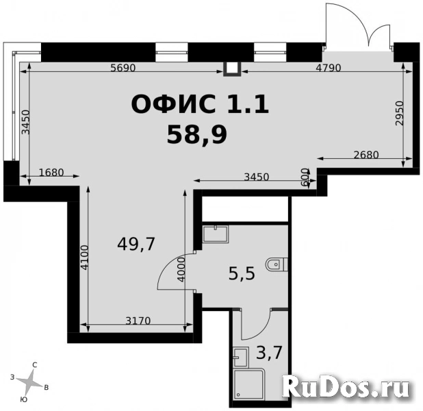 Продам коммерческую недвижимость 58.9 м2 изображение 3