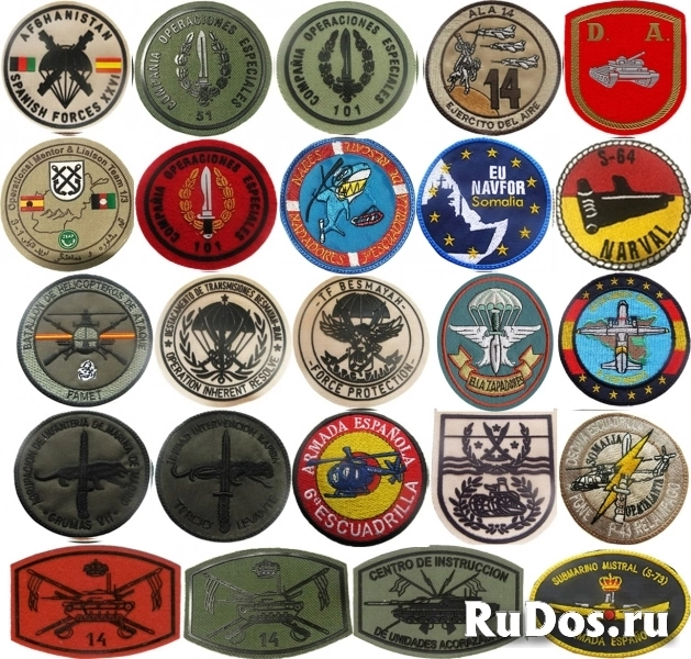 Разные  нашивки из Испании фото