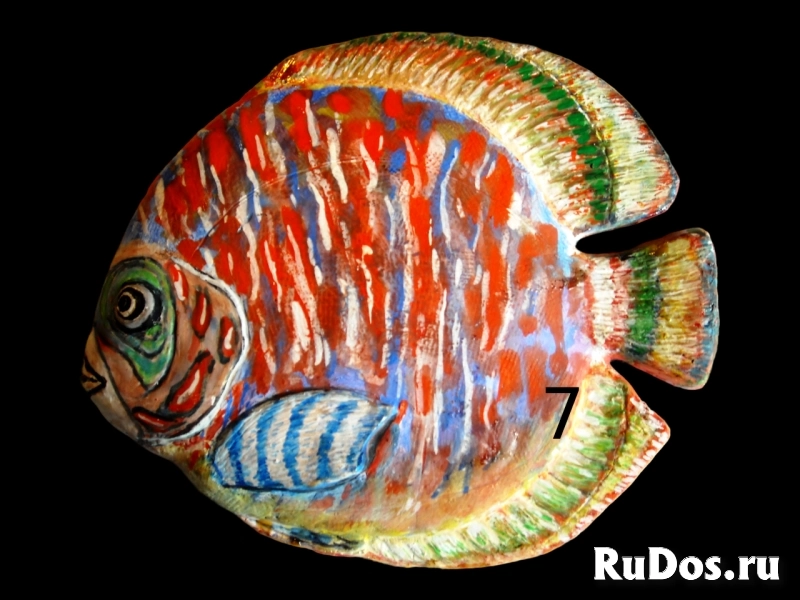 барельеф «Абстрактные рыбки» изображение 5