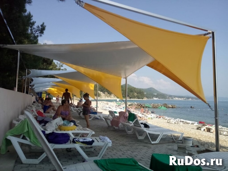 Тент парус. Теневые навесы парус фотка