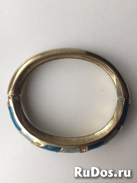 Браслет на руку стразы сваровски swarovski кристаллы голубой сини изображение 5