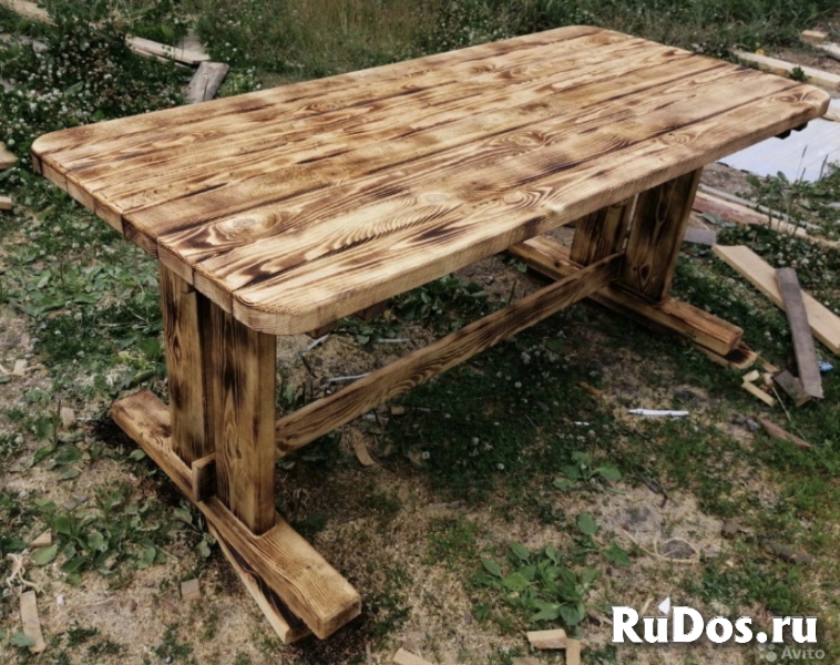 Стол под старение из сосны фото