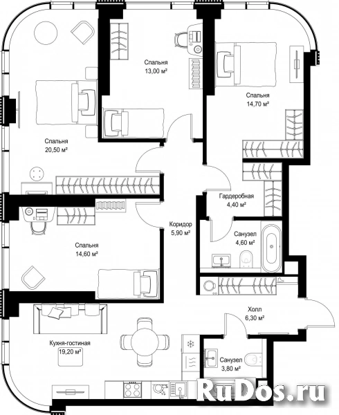 Продам 4 комнатную квартиру 106.6 м2 фотка