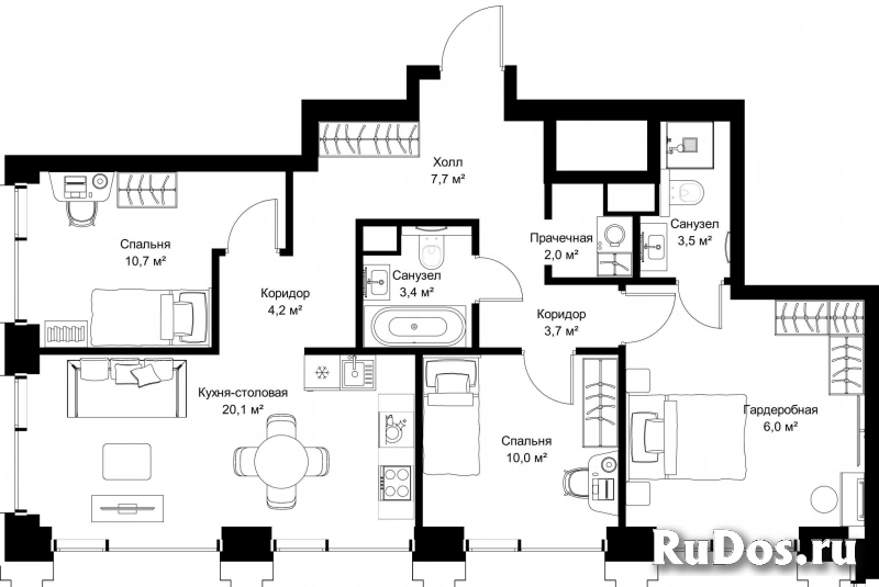 Продам 3 комнатную квартиру 81.8 м2 фотка
