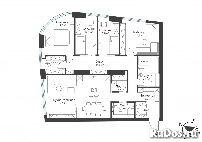 Продам 5 комнатную квартиру 143 м2 изображение 3