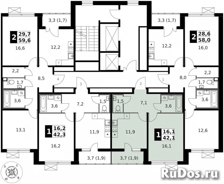 Продам 1 комнатную квартиру 42.2 м2 изображение 4