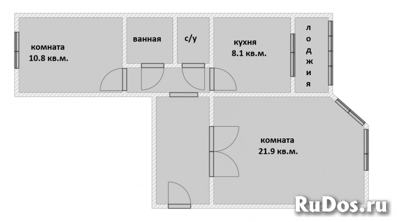 Квартира в р-не Зюзино, две комнаты, хорошее состояние фотка