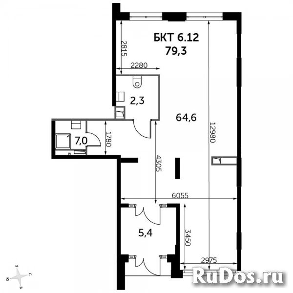 Продам коммерческую недвижимость 79.5 м2 изображение 3
