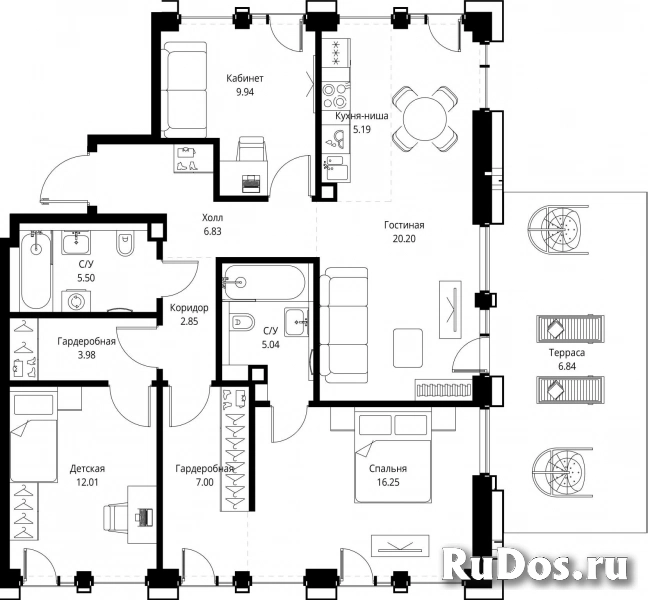 Продам 3 комнатную квартиру 101.63 м2 фотка
