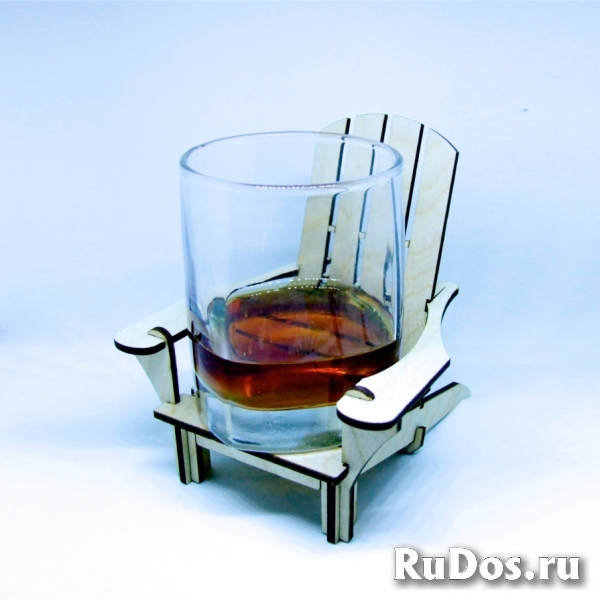 Оригинальная барная подставка Adirondack под бокал или банку изображение 3