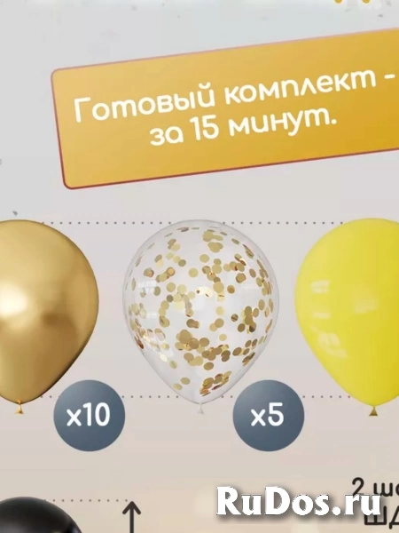 Шарики воздушные фотозона на день рождения happy birthday ШариЛенд изображение 3