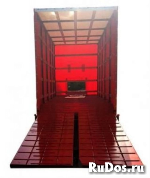 Низкорамный прицеп 9855-30 с гидравлическим трапом, каркас, тент изображение 3