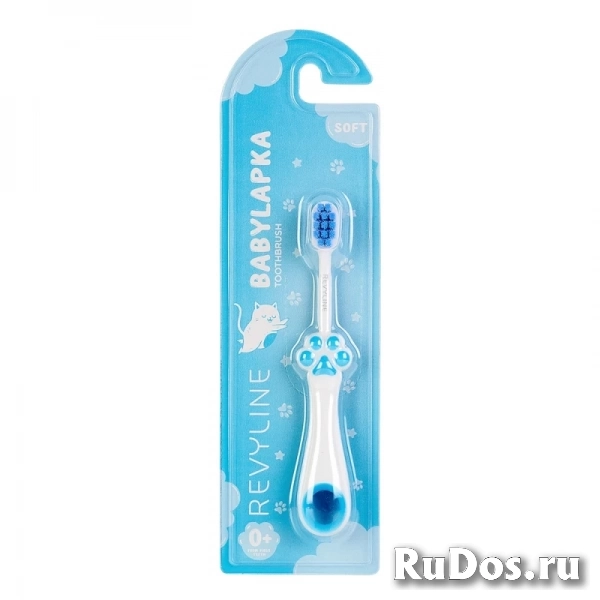 Зубная щетка BabyLapka (голубая) от Revyline изображение 3