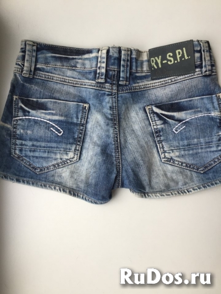 Шорты новые g star 46 м размер джинсовые короткие стретч женские изображение 3