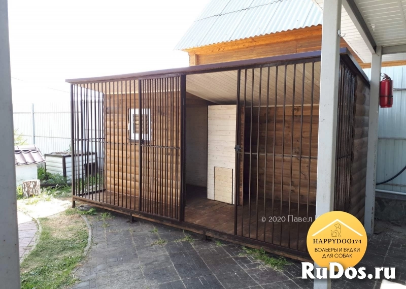 Уличный вольер для собак изображение 9