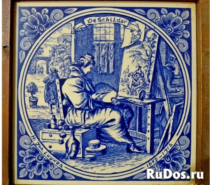 Декоративная плитка. винтаж из Нидерландов фото