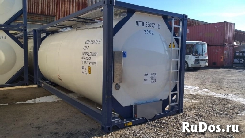 Танк-контейнер тип Т11 объём 25м3 для перевозки компонентов эмульсионных взрывчатых веществ, новый изображение 3