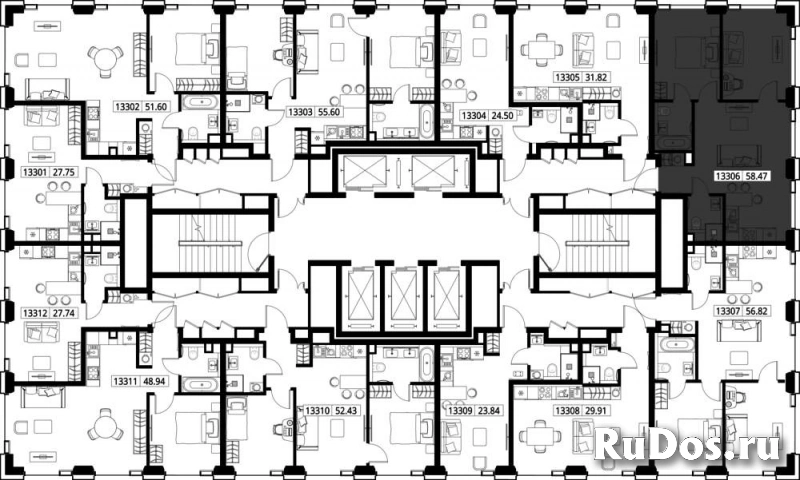 Продам 2 комнатную квартиру 58.47 м2 изображение 3