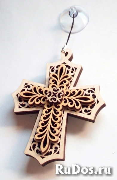 Крест декоративный на присоске изображение 7