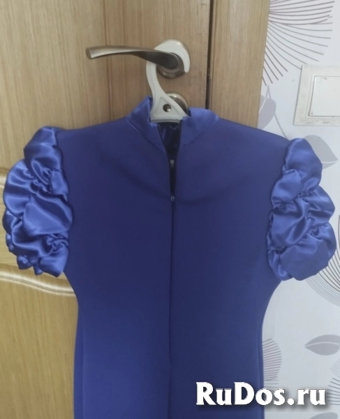 Женское элегантное синие платье фотка