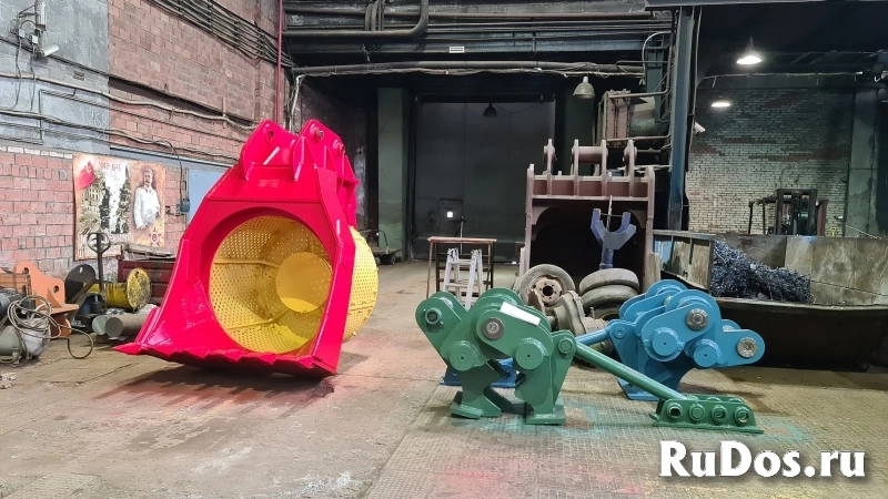 Просеивающий ковш экскаватора погрузчика со съемным барабаном изображение 7