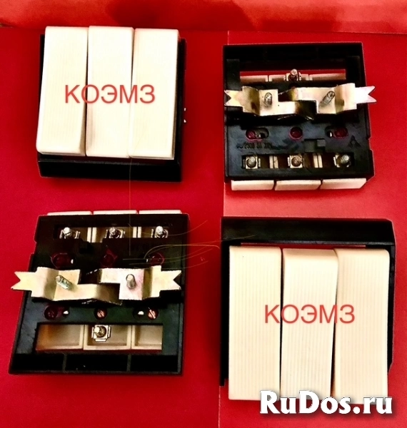 Выключатель 3-х клавишный скрытой установки фото