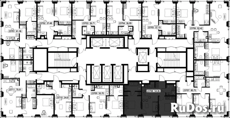 Продам 2 комнатную квартиру 54.36 м2 изображение 3