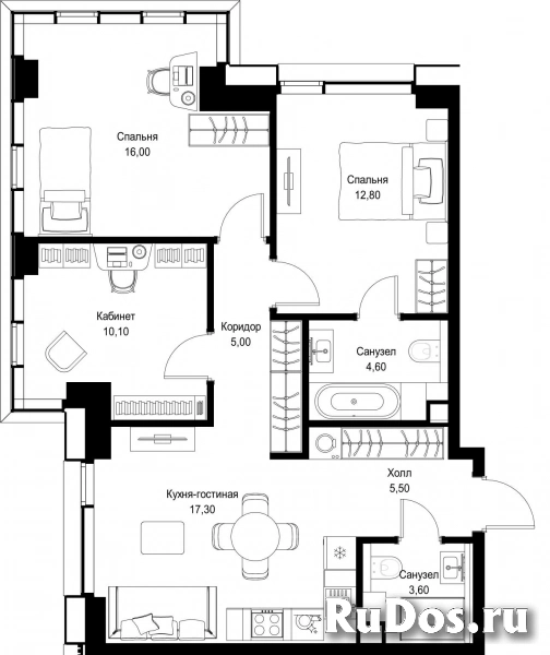 Продам 3 комнатную квартиру 74.9 м2 фотка