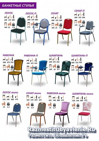 Банкетные стулья фото
