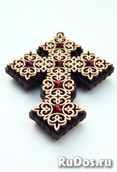 Крест на присоске со стразами фотка