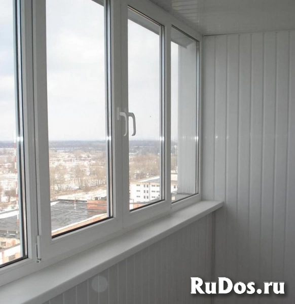 Установка рам балконов и лоджий. Утепление и обшивка. изображение 5