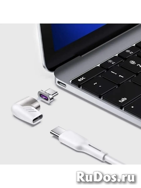 Магнитный переходник USB-C 2.0 угловой для зарядки изображение 5