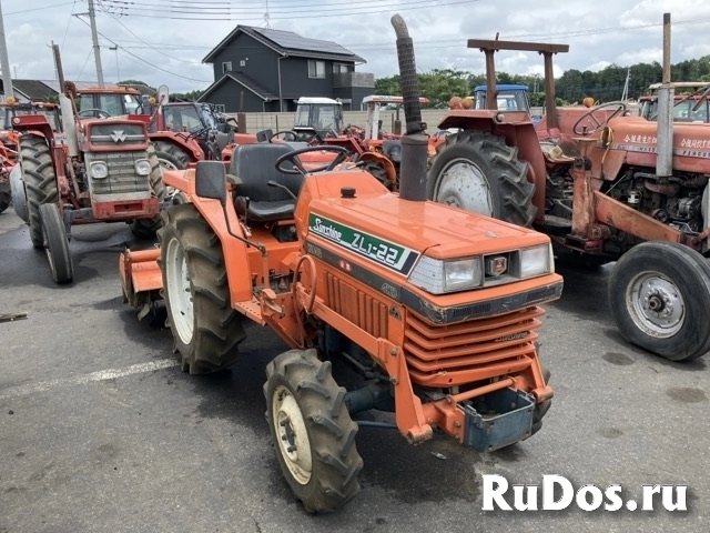 Минитрактор с/х Kubota L1-22D мини трактор 4х4 фреза наработка 2516 фотка