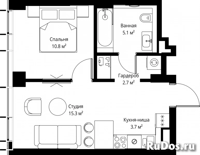 Продам 1 комнатную квартиру 37.6 м2 фотка