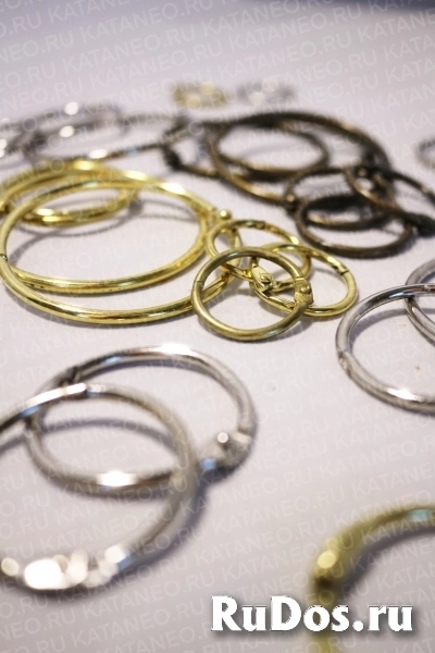 Кольцо канцелярское. Кольца разъемные для альбомов. Кольцо соединительное. изображение 4