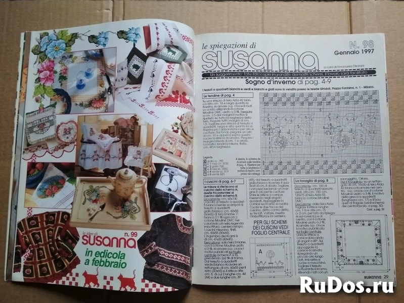 Журнал 1998 Сюзанна Susanna вышивка, вязание (на итальянском языке) схемы // ТОРГ возможен изображение 5