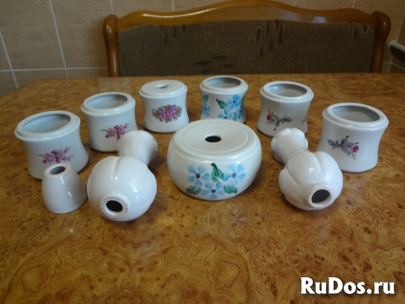 Фарфоровые вставки советских светильников фотка