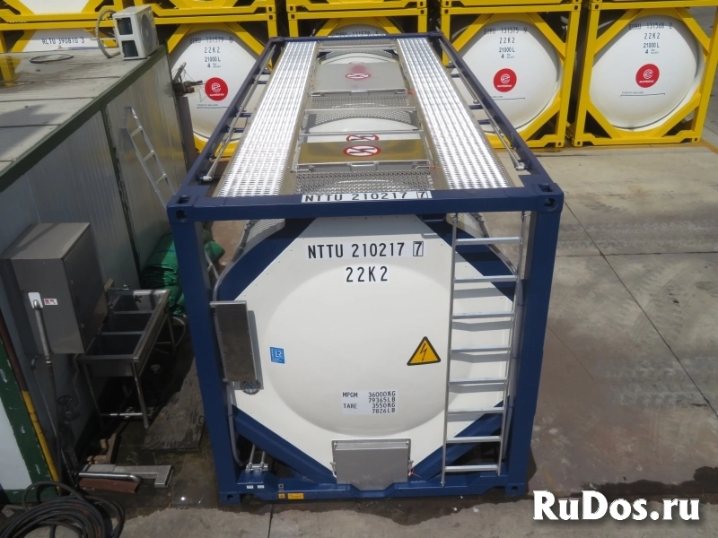 Танк-контейнер тип Т11 объём 21м3 для перевозки щелочных элементов, новый. фотка