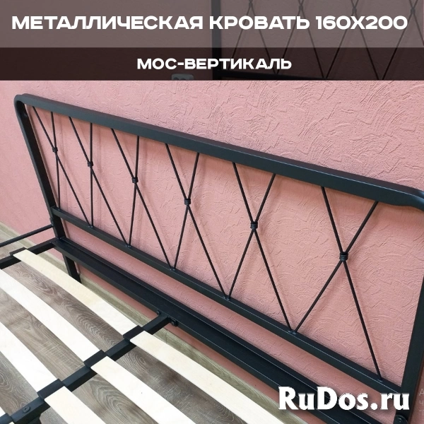 Металлическая кровать двуспальная Клэр 160x200 изображение 7