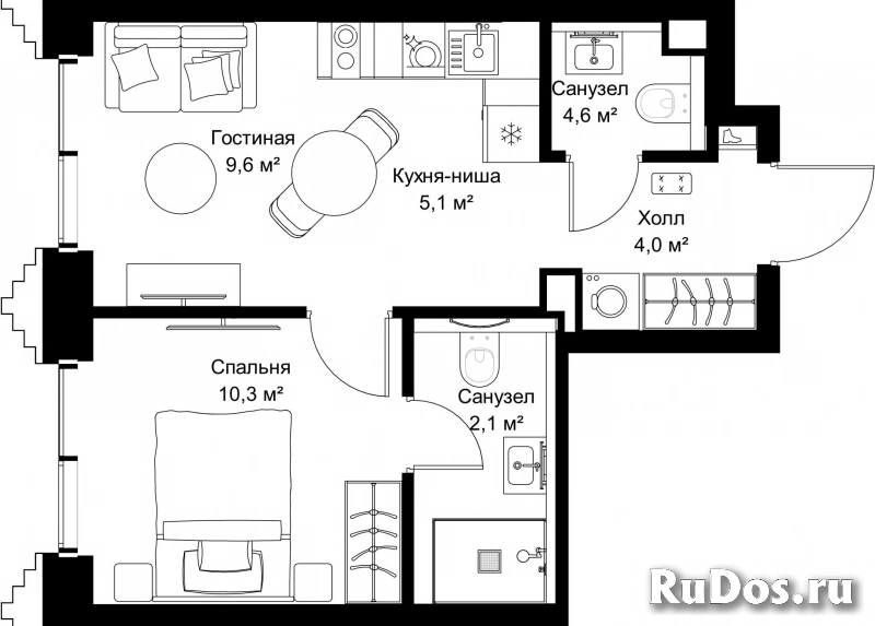 Продам 1 комнатную квартиру 35.7 м2 фотка