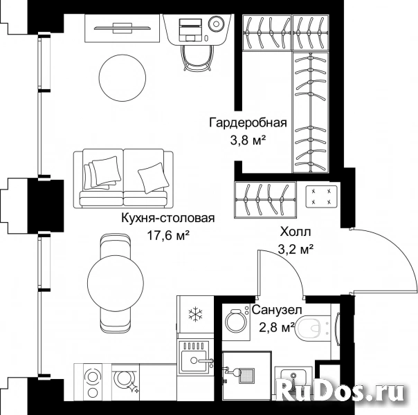 Продам 1 комнатную квартиру 27.4 м2 фотка