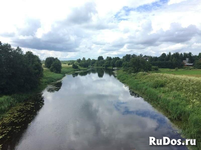 Земельный участок у реки. Север Московской  области. фото