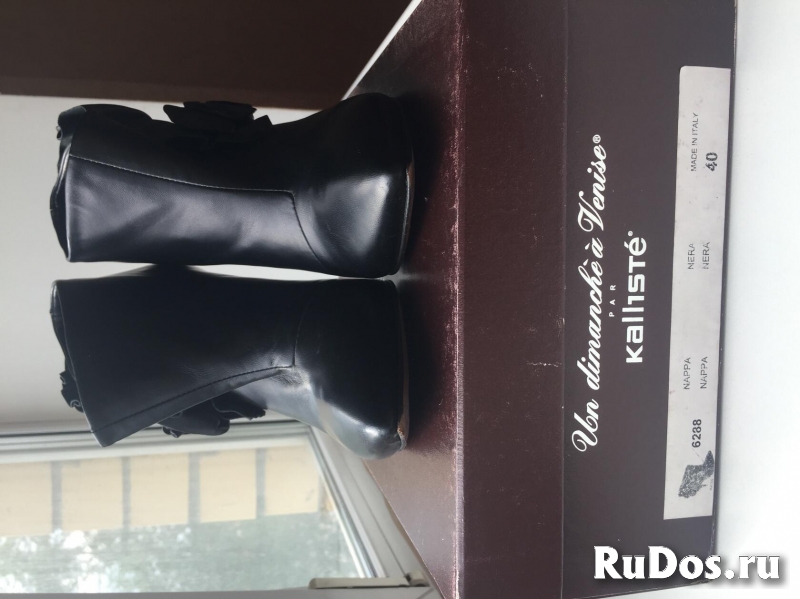 Ботильоны kalise италия 39 размер черные кожа женские кожаные в изображение 10